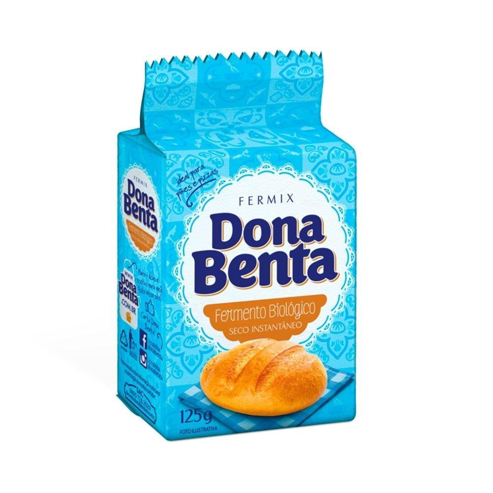 Fermento Dona Benta Biológico 125g Embalagem com 12 Unidades