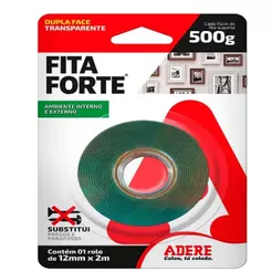 Fita Dupla Face Adere Adermax Forte Transparente 12mmx2m