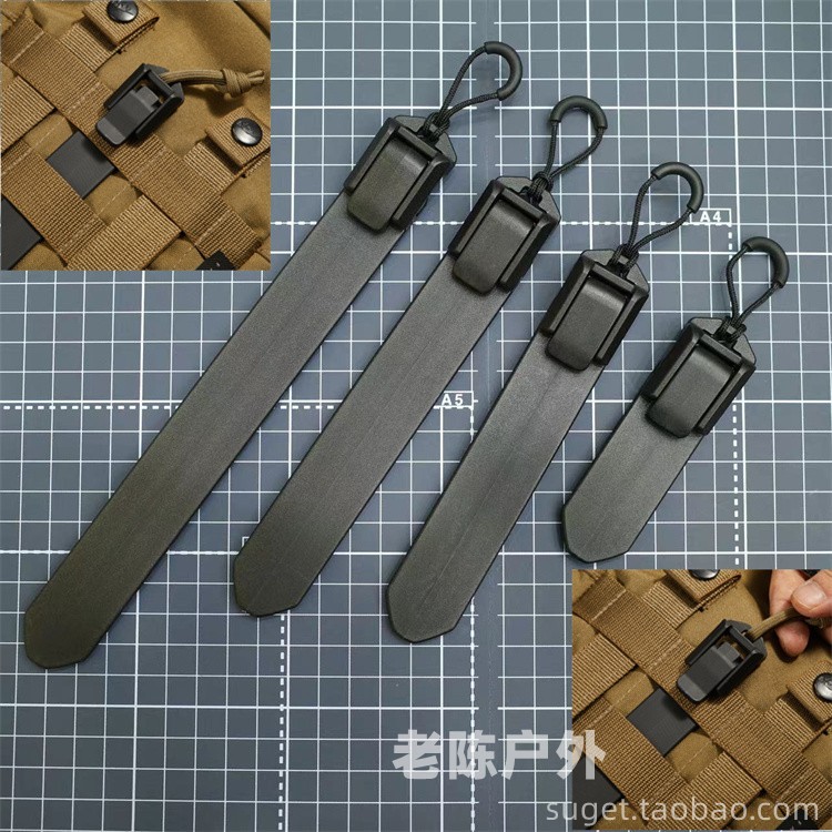 WooJin Tactical Strip Molle Clipe de travamento Molle Clipe de travamento com acessórios de faixa de conexão de bolsa