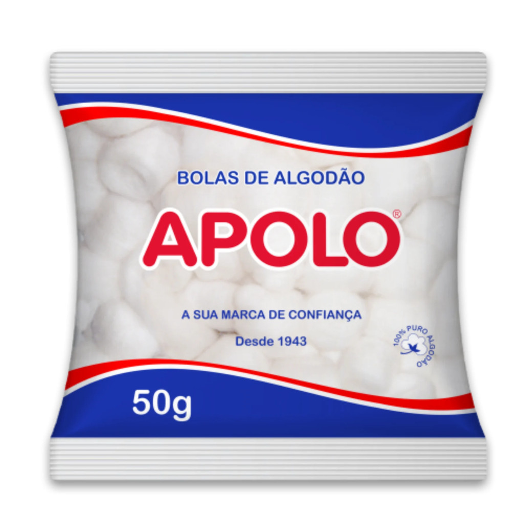 Algodao Apolo 50g Bolas - 100% Algodão
