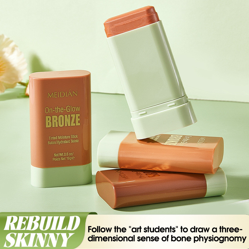 Multi-Funcional Destacando Vara Blush Rosto Maquiagem À Prova Dwaterproof Água Fácil Cor Rouge Creme Alta Renderização D