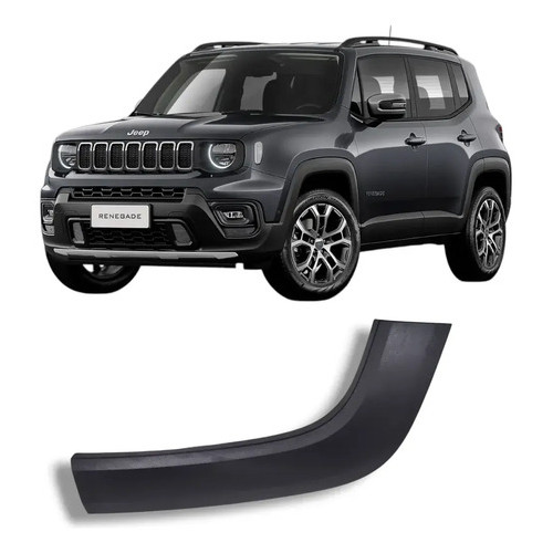 Moldura Paralama Traseiro Direito Jeep Renegade 2016 2024 Preto