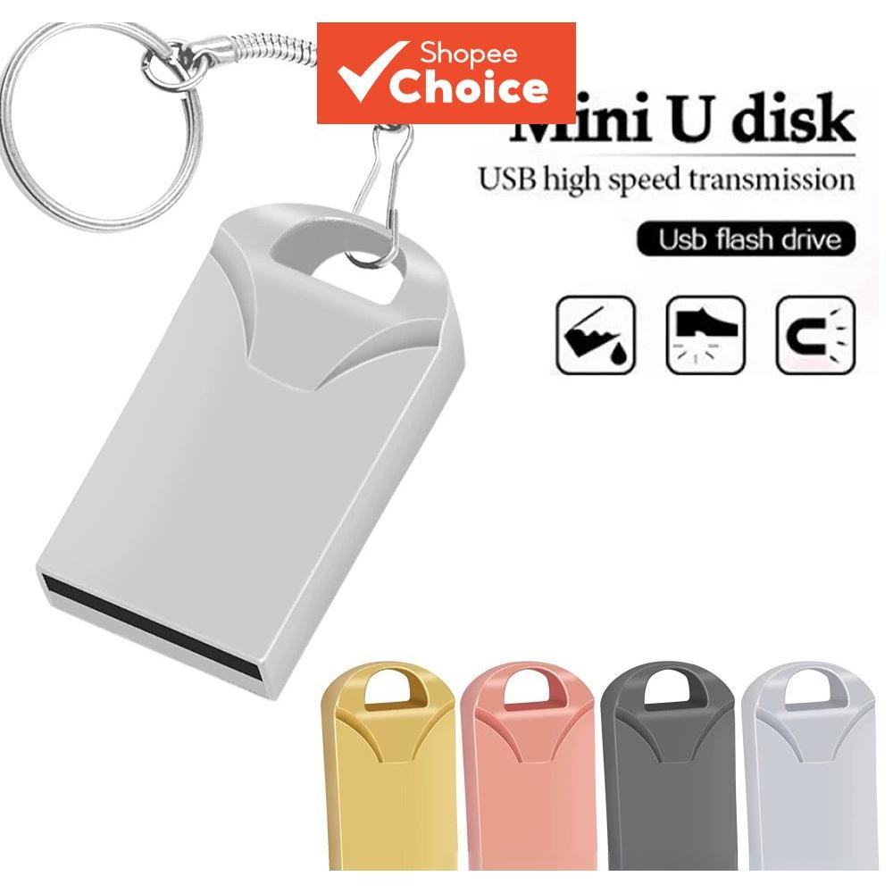 Pen Drive USB 2.0 de Alta Velocidade 4GB 8GB 16GB 32GB 64GB Mini Pendrives de Metal Memória