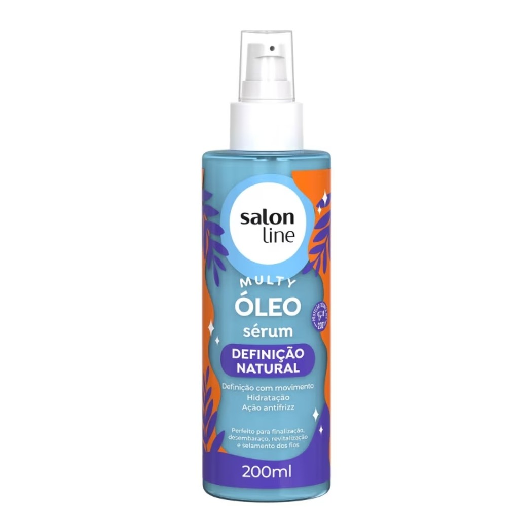 ÓLEO SÉRUM CAPILAR SALON LINE MULTY DEFINIÇÃO NATURAL 200ML