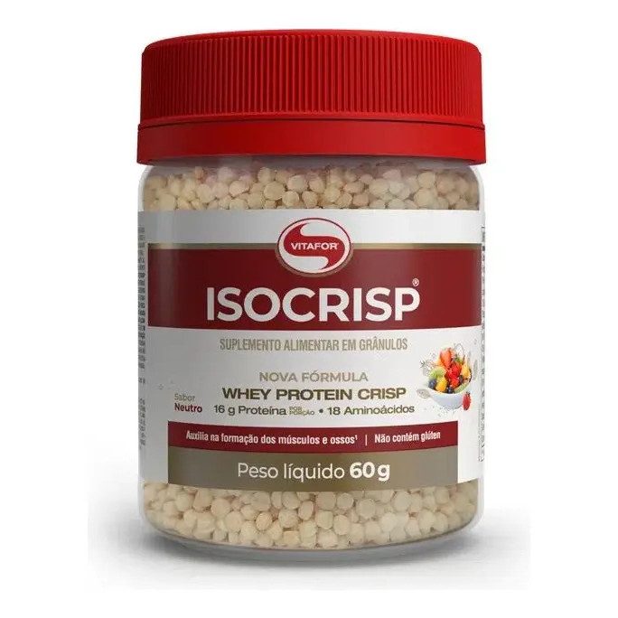Suplemento Alimentar Isocrisp Whey Protein 60g Vitafor Neutr