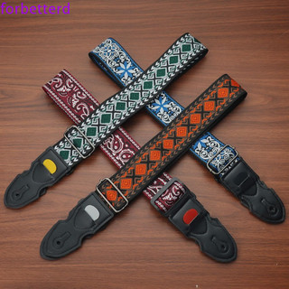 Correia De Guitarra FORBETTERD , Cintos Elétrica De Estilo Étnico De Poliéster , Cinto De Ombro Bordado Vintage