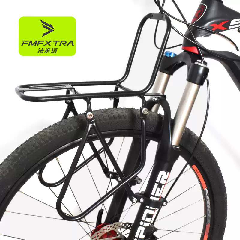 Prateleira dianteira para Mountain Bike, garfo dianteiro, aço adequado para todos os freios a disco V, suporte de liga d