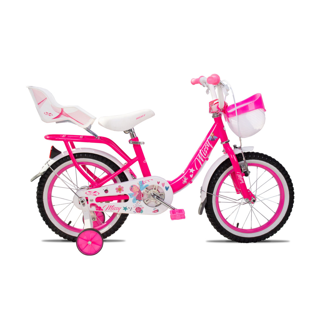 Imagem Bicicleta Aro 16 Missy Pro-X Infantil com Rodinhas Garupa Cesto e Paralama Feminina