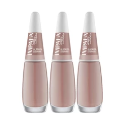 Kit 3 Esmalte Impala A Cor Da Moda Sutileza Cremoso Manicure