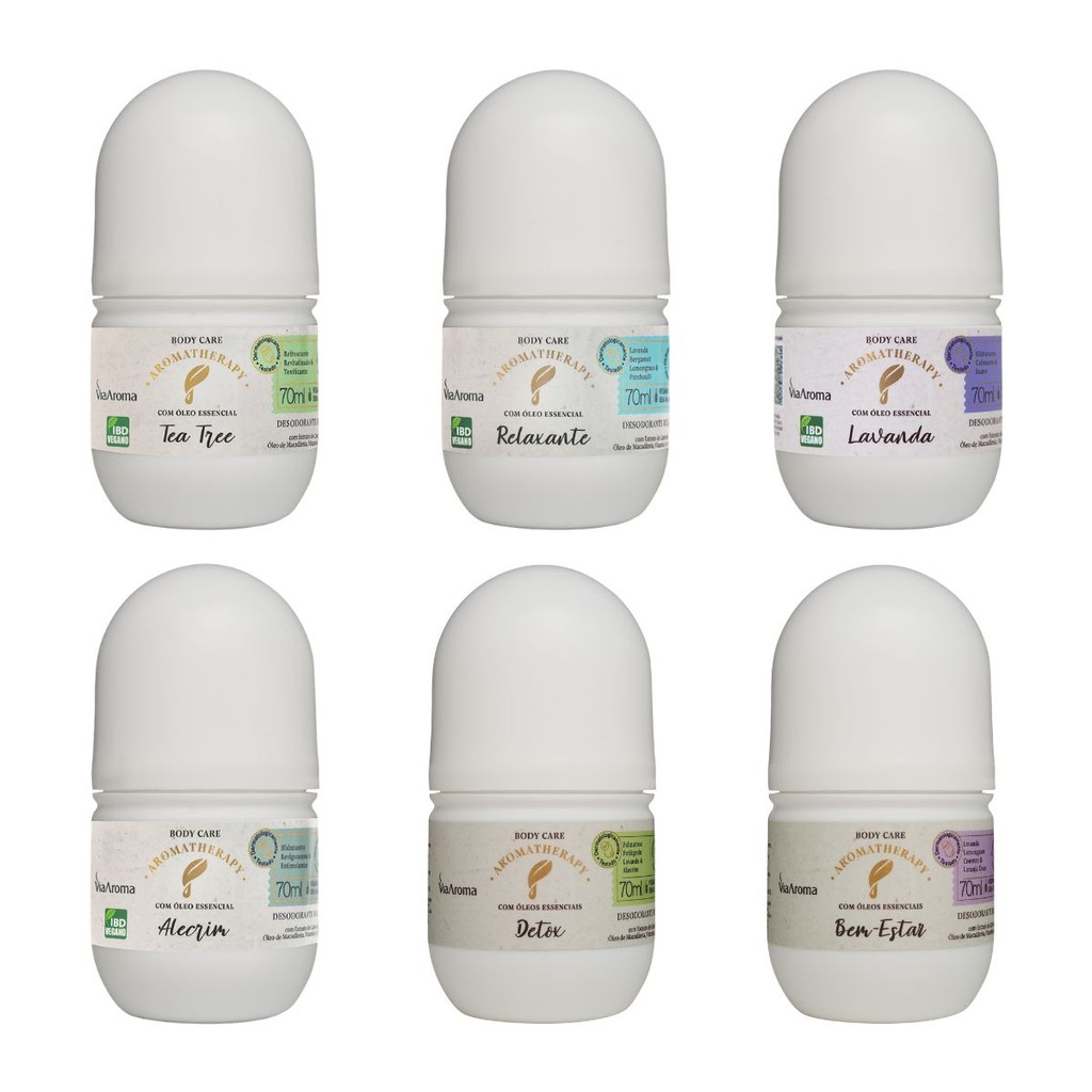 Desodorante Roll-on Aromatherapy Via Aroma - 70ml