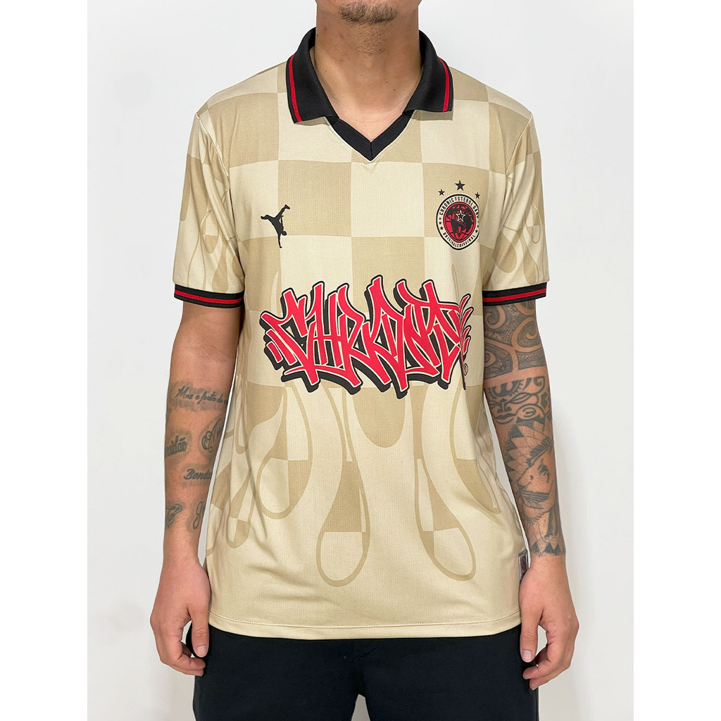 Camiseta Chronic de Time Wush Tigre x Dragão - Creme