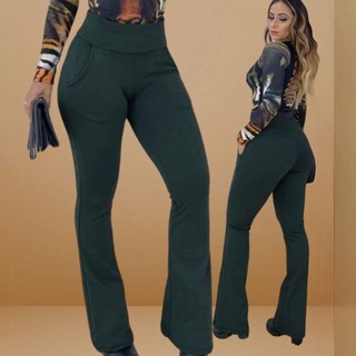 Calça Feminina Alfaiataria Social Pantalona Dia das Mães De Inverno Cintura Alta Tecido Jacquard