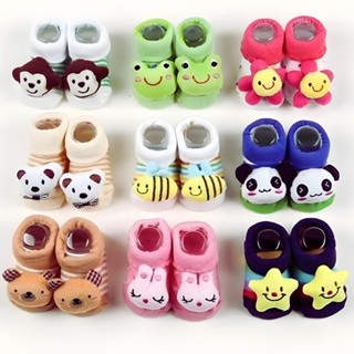 Kit com 10 Pares de Meia Bebê Infantil Menino e Menina com Bichinhos e Chocalho Sapatinhos em Oferta na Shopee