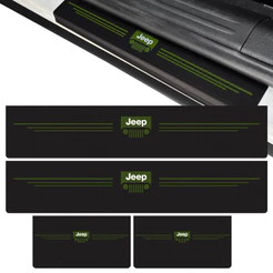 Soleira Da Porta Para Jeep Compass 2025 Preto Texturizado