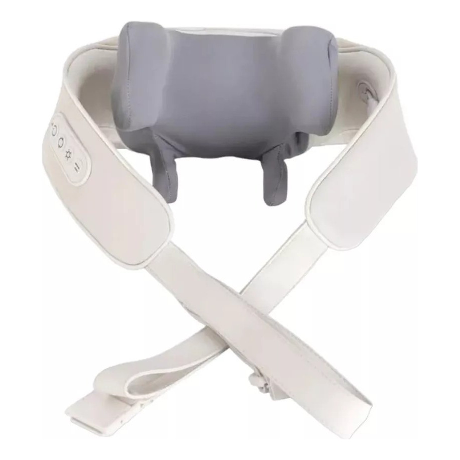 Massageador De Pescoço Inteligente Compressão Alívio De Dor Cor Bege