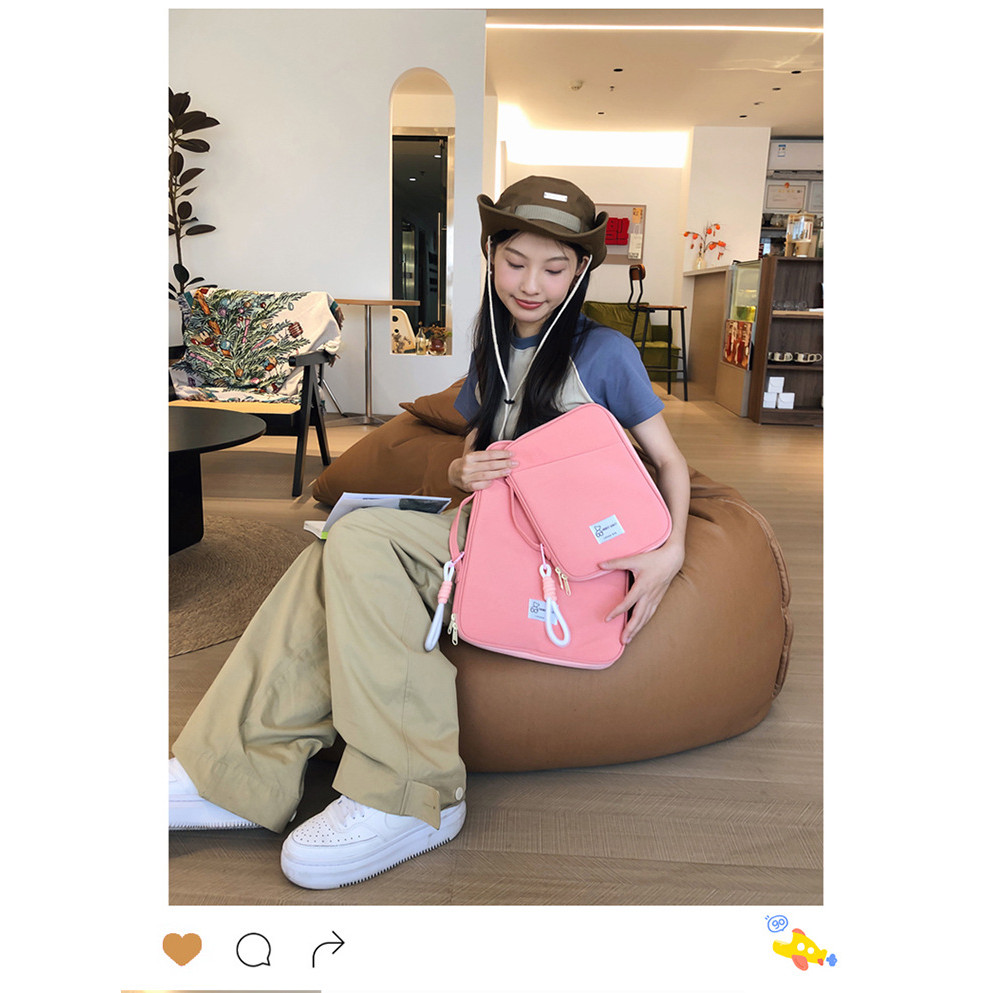 2025 Bolsa para Laptop fresca de novo estilo, bolsa para Tablet de tecido de Nylon, bolsa para estudante universitário