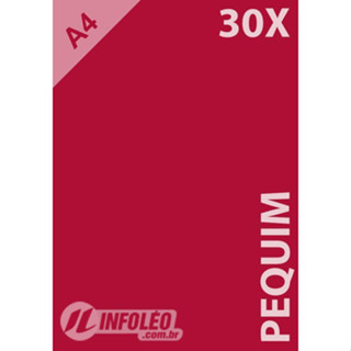 30 Folhas A4 180g Vermelho Escuro Pequim Papel Color Plus 180 gramas em Oferta na Shopee