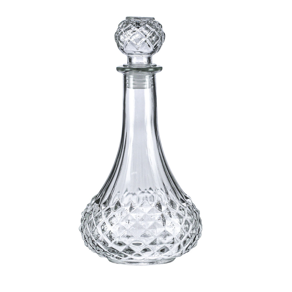 Licoreira Vidro Cristalino Bagdá 800ml Transparente Licores Vinhos Bebidas Elegantes Bar Tuut