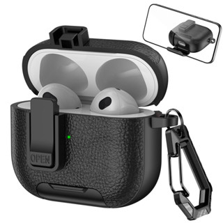 Capa De Couro Para Airpod Airpods Pro3 4 Anc Pro 3 2 1 Pro2 capinha com suporte anti impacto em Oferta na Shopee