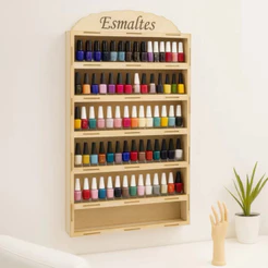 Expositor De Esmaltes Mdf Crú Manicure P/ 100 Unidades