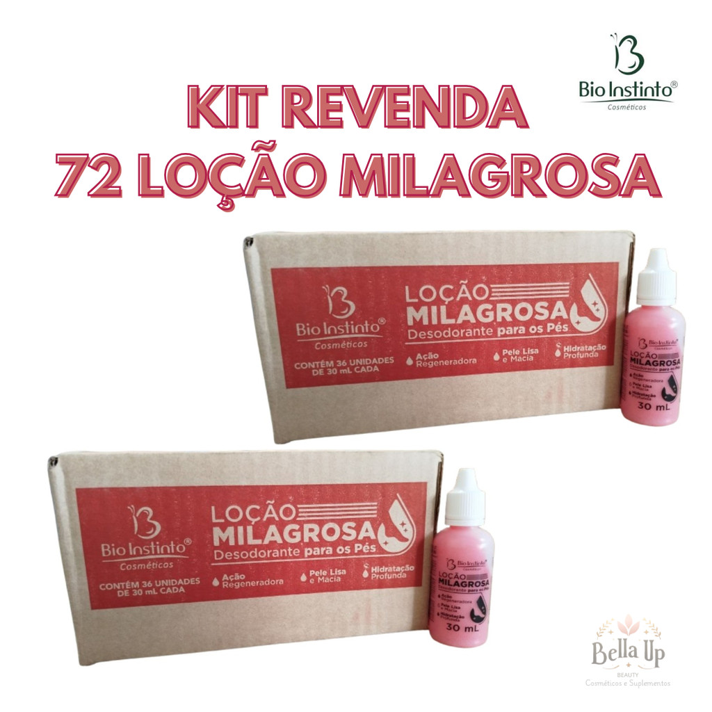 Kit 72 Loção Milagrosa Para Os Pés 30Ml - Bio Instinto