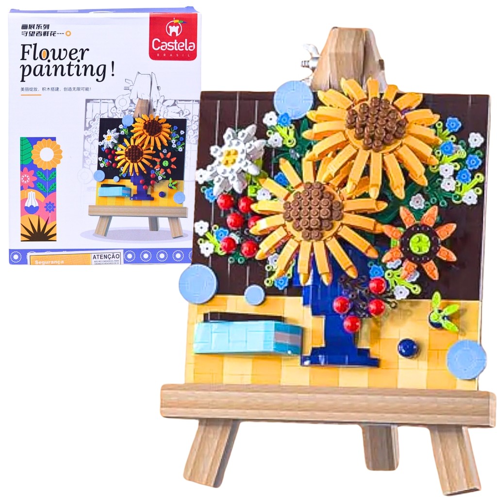 Blocos de Montar com Cavalete de Girassol - Castela