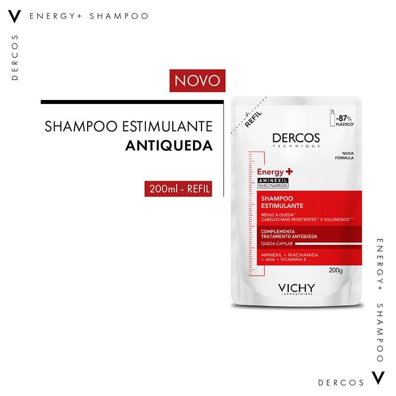 Refil Shampoo Estimulante Vichy Dercos Energy + 200g — imagem 2 de 2