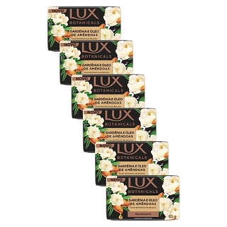 Kit 6 Sabonete em Barra Lux Botanicals Glicerinado Gardênia e Óleo de Amêndoas 85g em Oferta na Shopee