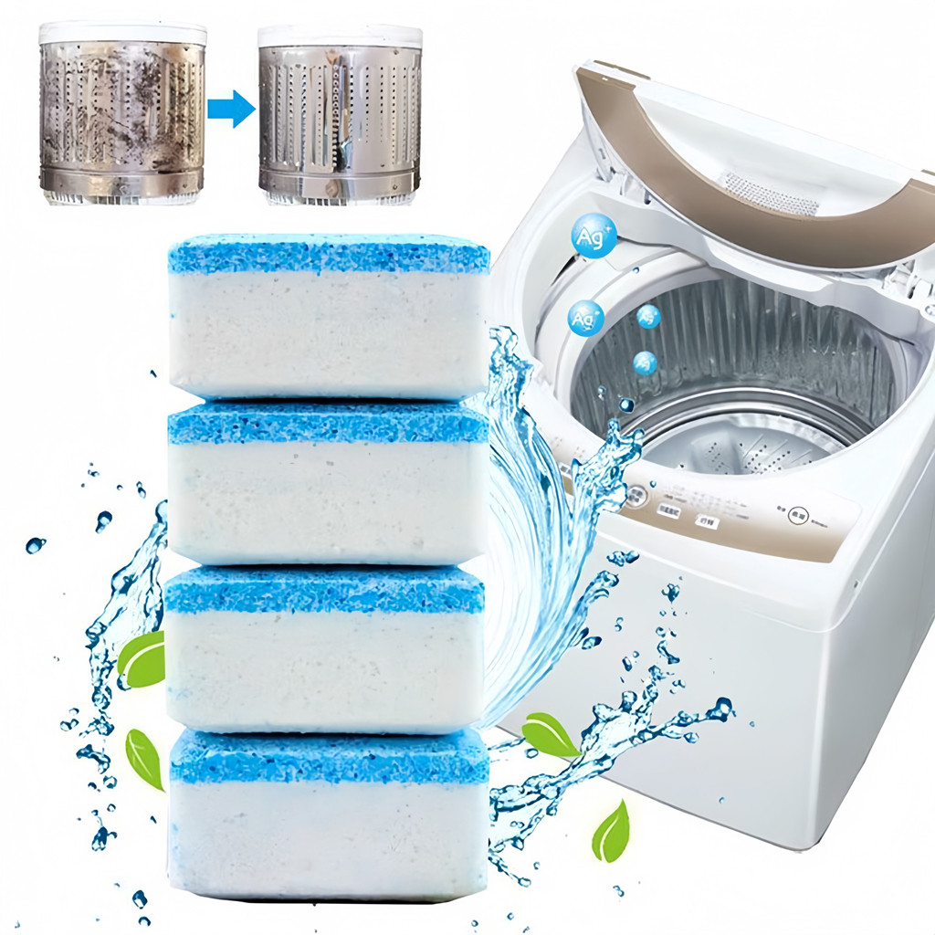 KIT10/20/30 Limpador De Máquina De Lavar, Comprimido Efervescente Sólido Para Remover Manchas em Oferta na Shopee