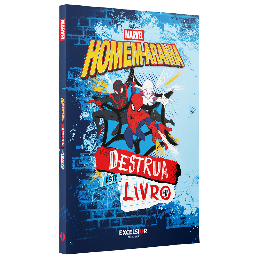 Capa do livro Livro - Destrua este livro - Homem-Aranha - por Marvel . - Editora Excelsior
