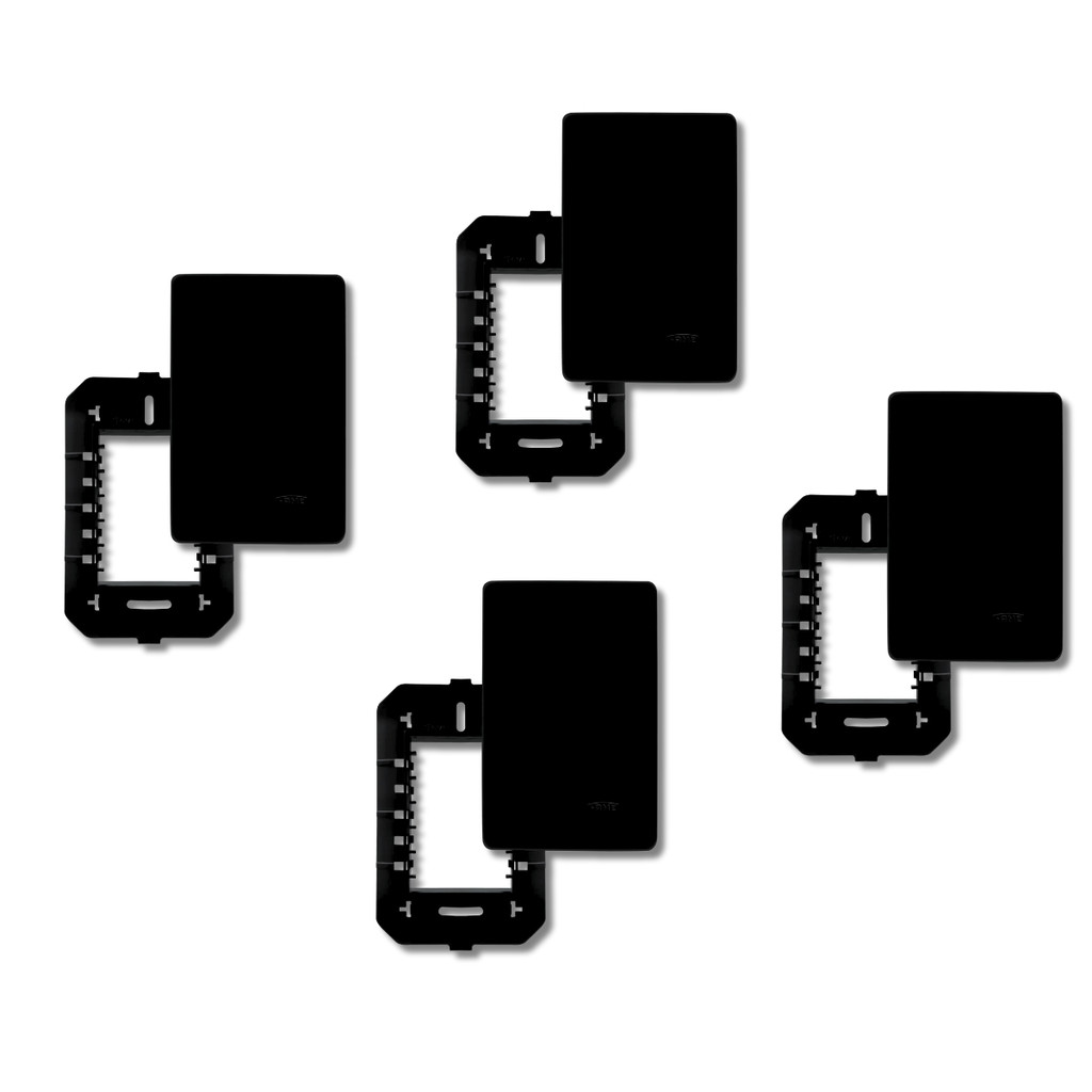 Kit 4 Placa Espelho Cega Preto 4x2 Fame Preto Fosco Black em Oferta na Shopee