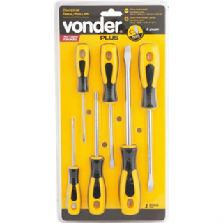 Jogo de chaves de fenda phillips com 6 peças VONDER PLUS em Oferta na Shopee