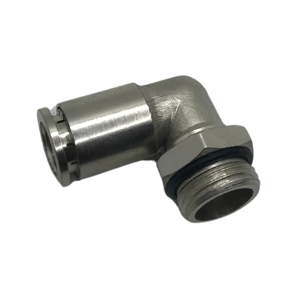 Conexão Cotovelo Metal 12mm Rosca 1/2 BSP Latão Pneumática