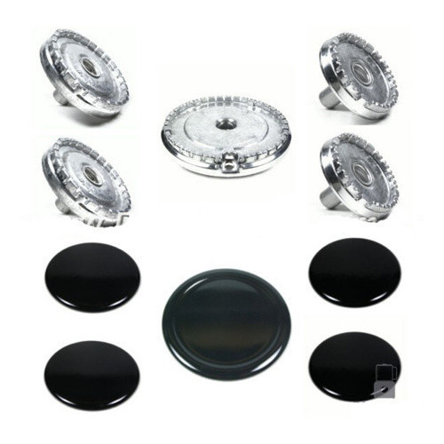 Kit 5 Bacias queimadores + tampas Peças Fogão Esmaltec Clarice Jade em Oferta na Shopee