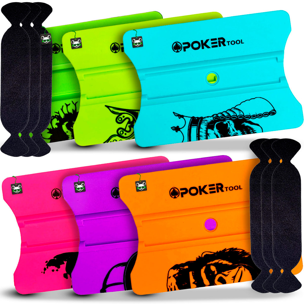 Espátula Envelopamento Americana C/ Feltro Insulfilm Vinil Adesivo Película Poker Tool em Oferta na Shopee