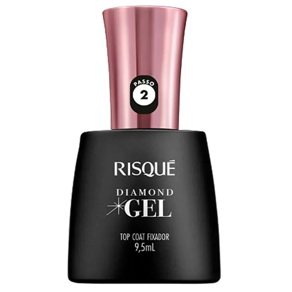 Esmalte Risque Diamond Gel Top Coat Fixador - 9,5ml