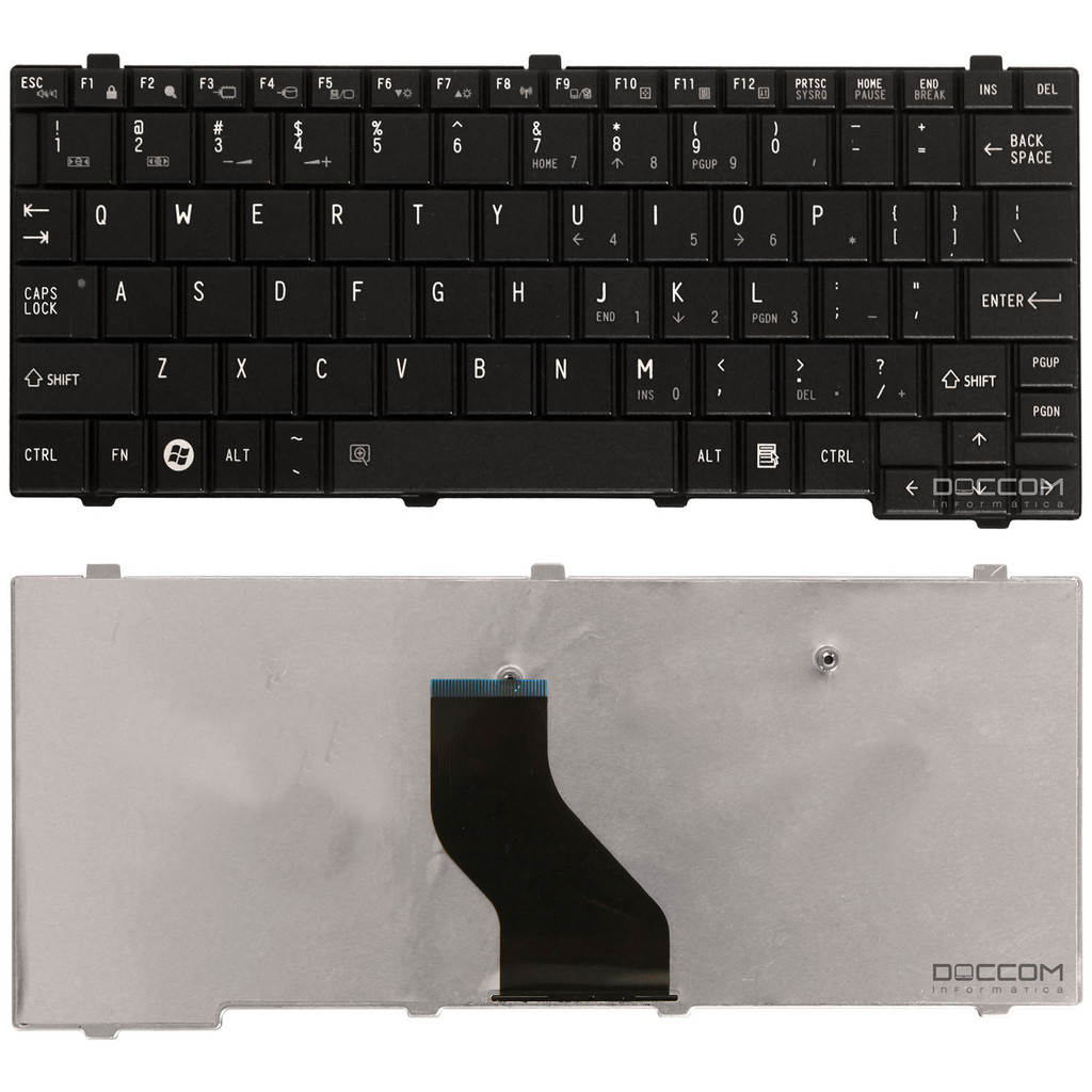 Teclado Para Notebook Toshiba Nb200 Nb205 Nb250 Nb255 Nb300 Nb305 Nb500 Nb505 Nb510 Nb511 - Portege T110 T115