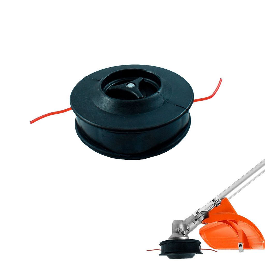 Carretel Raso Manual Para Roçadeira Stihl Fs44/55/85/86/88/106 Linha Corte Grama Jardim