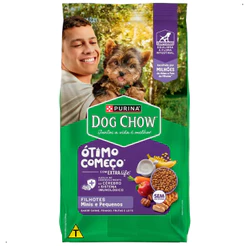 Ração Dog Chow Filhotes Raças Pequenas 15Kg Alimento Sabor Carne frango arroz