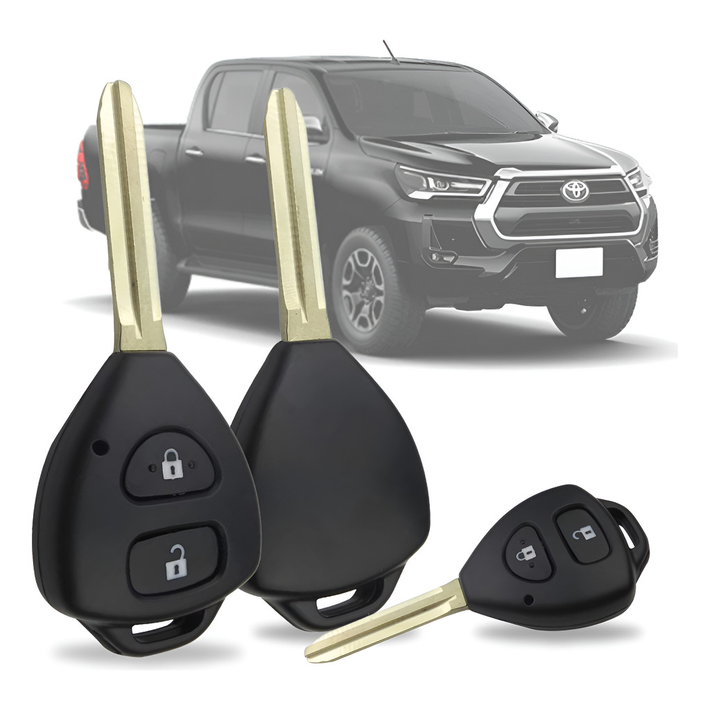 Chave Oca Carcaça Telecomando Alarme Etios Toyota Hilux 2bts