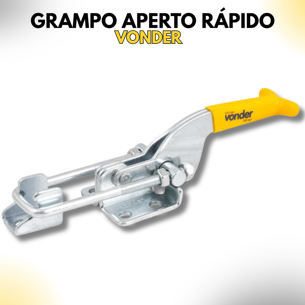 Grampo Aperto Rápido Tipo Tensor GTV 300 Aço Zincado Vonder