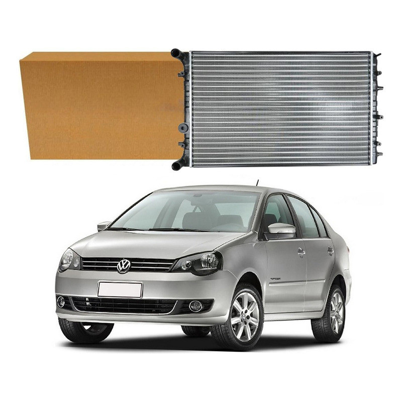 Radiador Agua Notus Polo Sedan 1.6 2.0 Com Ar 2012 A 2014 em Oferta na Shopee