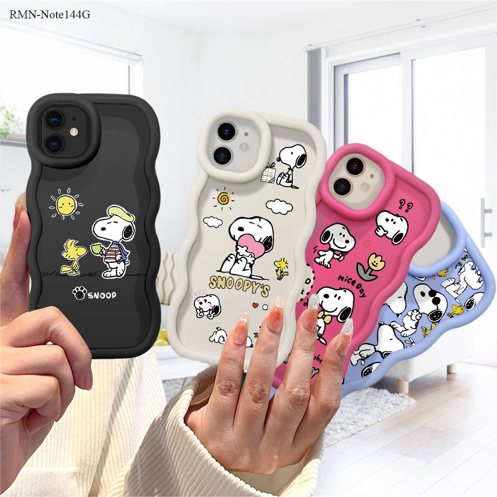 Capa Para Xiaomi Xiaomi Redmi Note 14 13 12 12S Pro 4G 5G Capinha Cores de Doces 0159 Snoopy Case DBL