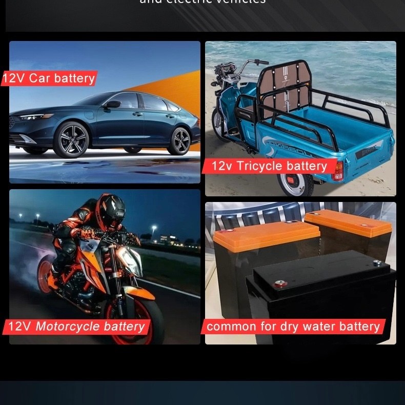 Carregador de bateria de motocicleta 12V2A-3A carregador de bateria de carro KA-1218 em Oferta na Shopee