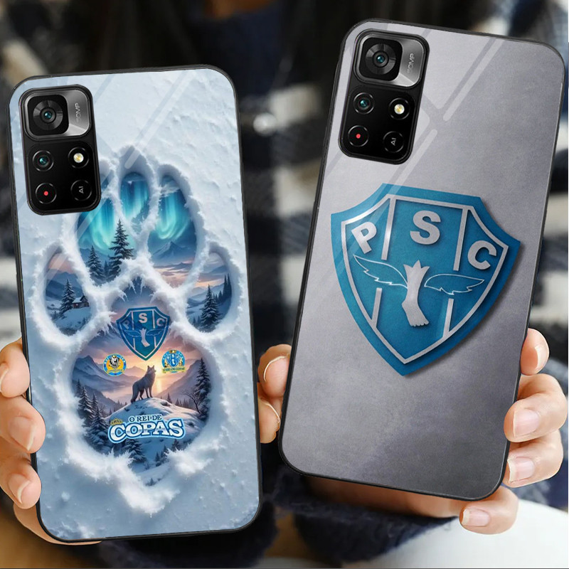 Paysandu fc 02 Capa De Telefone De Vidro Para POCO F3 F4 F5 M3 M4 M5 M6 4G X3 X4 GT NFC X5 X6 PRO 5G