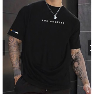 Camiseta Masculina Estampada Cidade Internacional Preta 100% Algodão em Oferta na Shopee