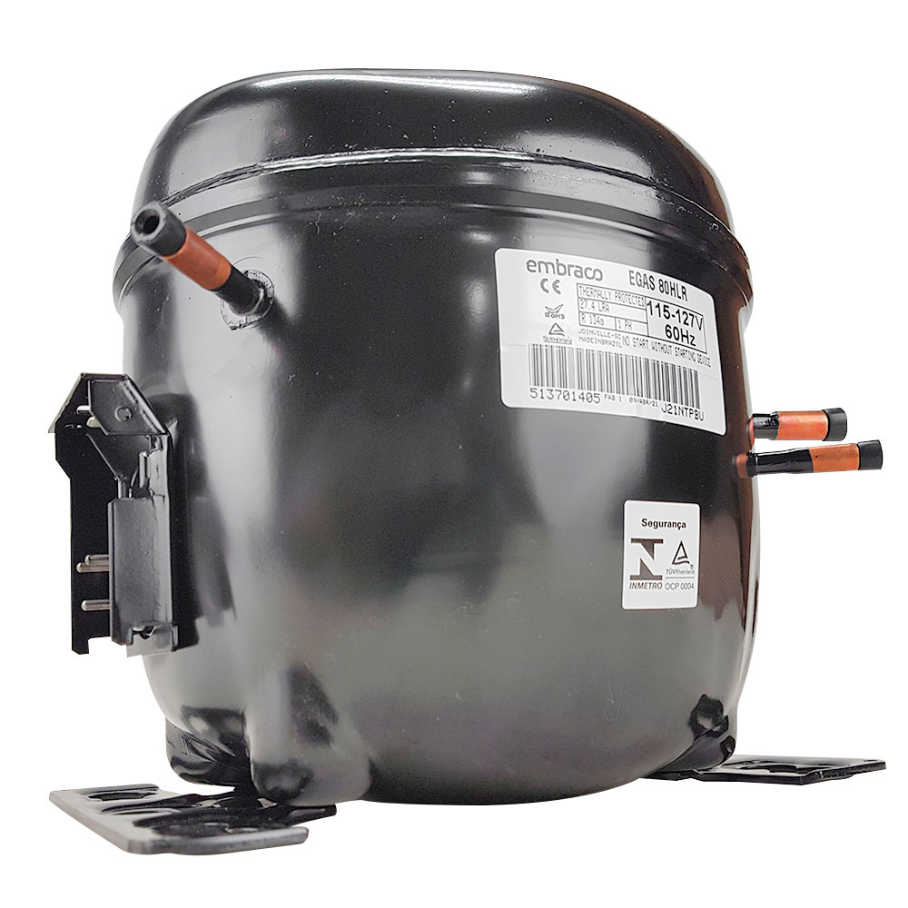 Motor Compressor Embraco 1/4+ HP EGAS 80 HLR 110V R134