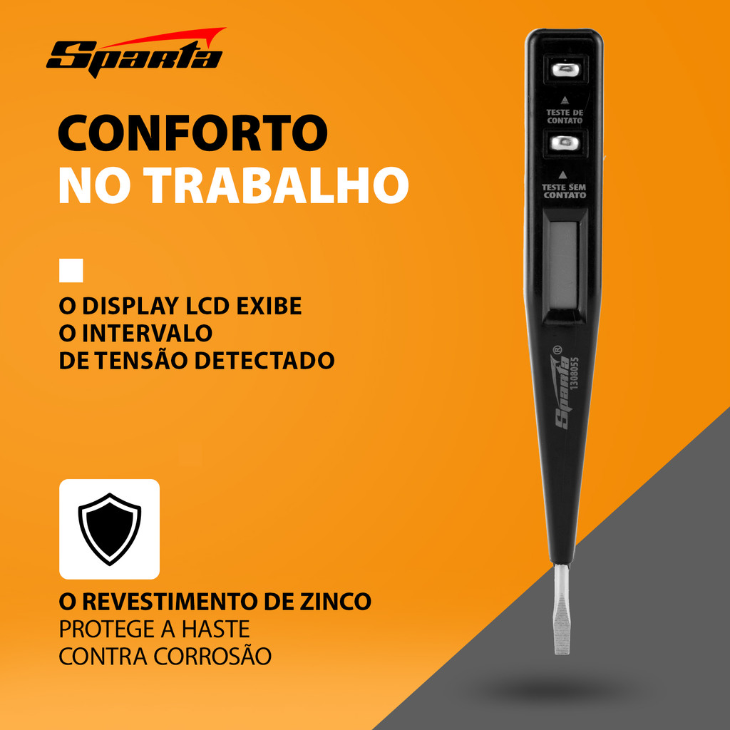CHAVE MULTITESTE DIGITAL, 12-220V, DISPLAY LCD, 1PC // SPARTA · foto 2