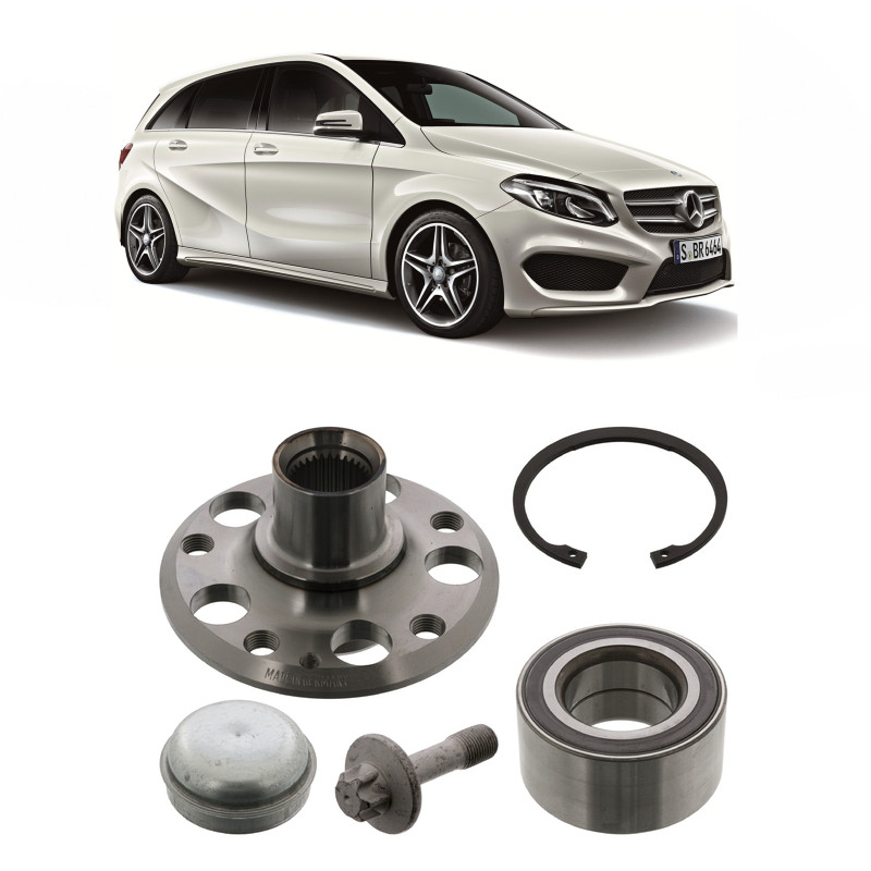 Cubo e Rolamento Roda Dianteira Mercedes Benz B200 2012 até 2018