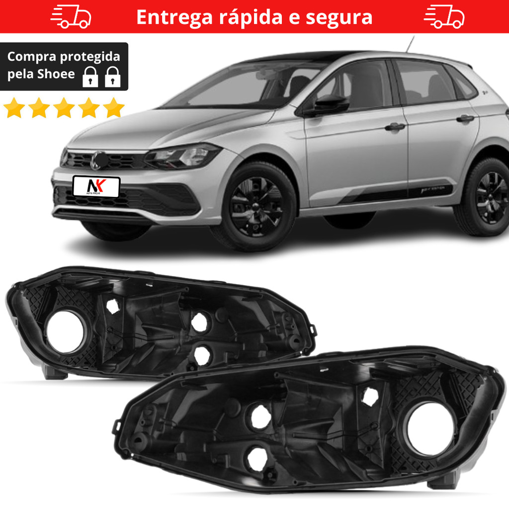 Par/Un Carcaça Farol Polo Track 2023 2024 2025 2026 em Oferta na Shopee